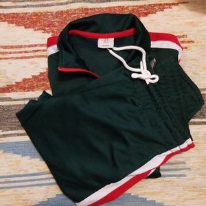 south pole track pants and jacket tri color